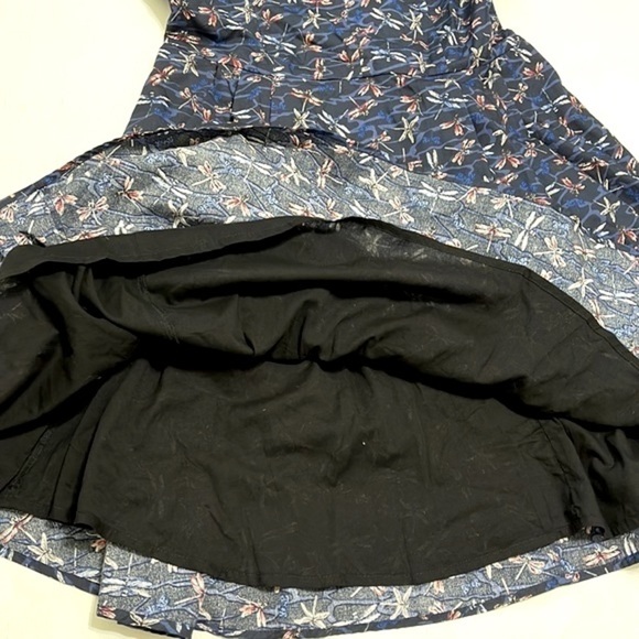 eShakti Custom Woman Dragon Fly Pattern Dress Size L - Picture 14 of 14